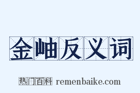 金岫反义词是什么意思的图片